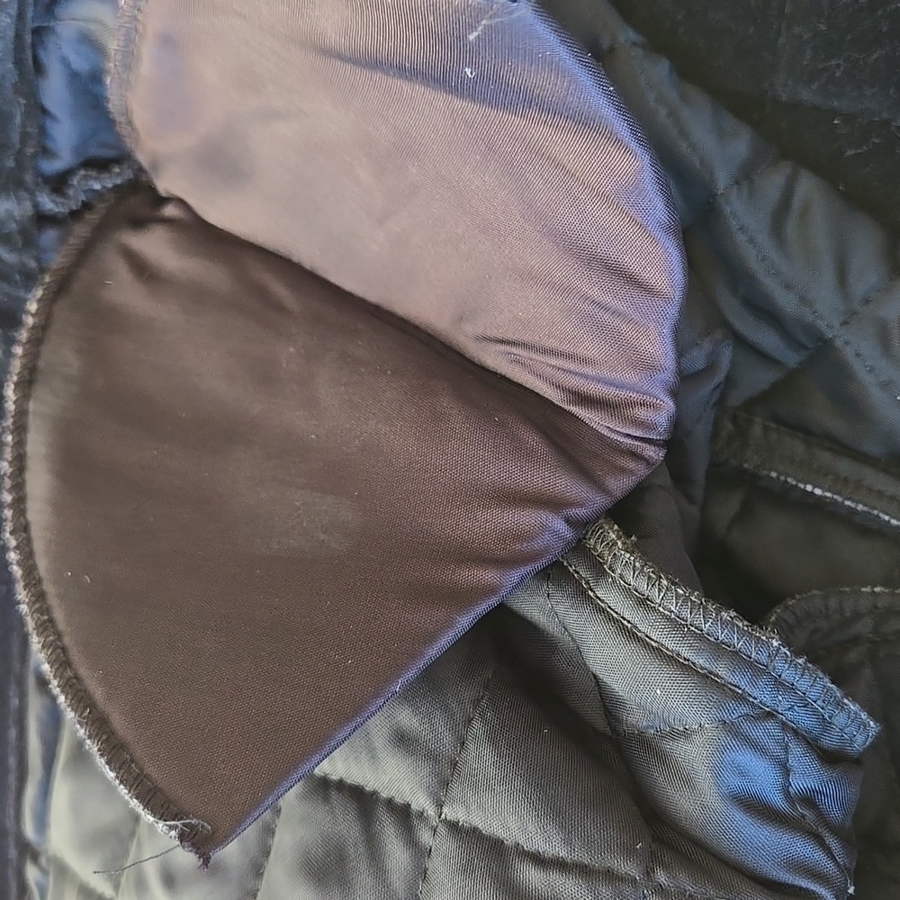 Vintage Quilted Velvet Gold Button Jacket - Picture 7 of 7